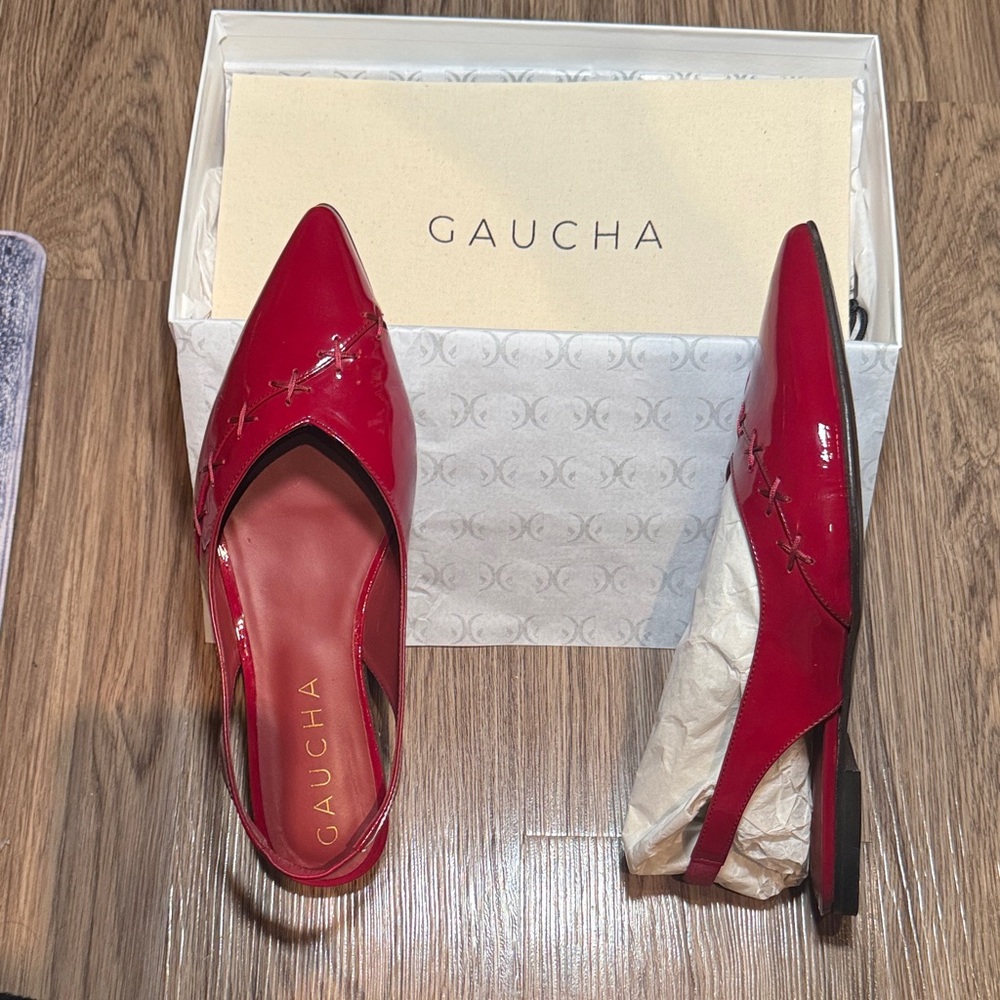 Gaucha Women's Red Slingback Mules